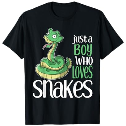 Just a Boy Who Loves Snakes Gift T Shirt for Kids and Boys T-Shirt