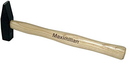 Schlosserhammer mit Namen graviert - Hammer mit Gravur - personalisiert - Geschenk für Männer - Heimwerker - 300g