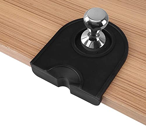 Kaffee Tamper Matte, Ailao Silikon Kaffee Matte Tampering Corner Matte Anti-Rutsch-Kaffee Tamper Halter Pad Matte für Espresso Siebträger, Schwarz