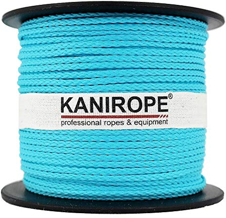 Kanirope® PP Seil Polypropylenseil MULTIBRAID 2mm 100m Farbe Türkis (0509) 8x geflochten