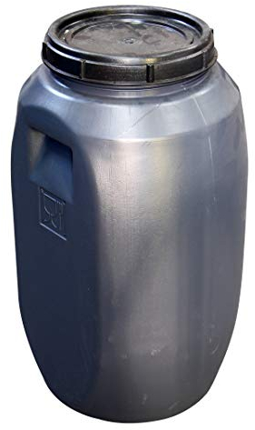 Mugar - Jerrican PVC 60 litres couvercle à visser pour usage alimentaire - Couvercle fileté et fermeture hermétique