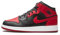 Nike Air Jordan 1 Mid (Gs) Sneaker, Black Gym Red White, 35.5 EU