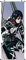 Großes Attack on Titan Rollbild | Kakemono aus Stoff | Poster 100x40cm | Motiv: Mikasa Ackermann C