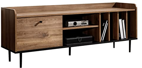 Mirjan24 TV Lowboard Veirana VS08 RTV150 mit Fächer und Klappe/Tür, Scharniere mit Soft Close, Metallgriffe, Fernsehtisch, Sideboard, Fernsehschrank, TV Schrank, TV Tisch, TV Bank (Brandy Castello)