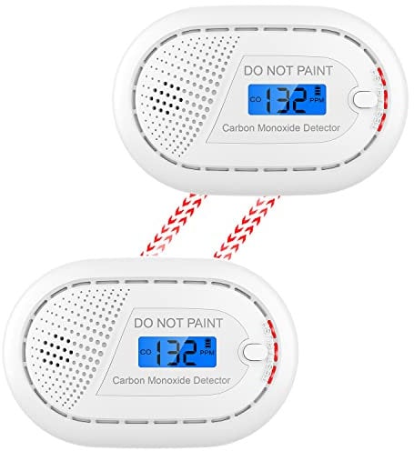 CPVAN Carbon Monoxide Detector 10 Year Sealed Battery, Carbon Monoxide Alarms for Home Safety, Interlinked CO detector, CO Alarm with Digital Display, EN 50291, Works on SM11R Models. 2 Pack