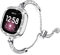 Bling Armband und Hülle kompatibel mit Fitbit Versa 4 / Fitbit Sense 2 für Damen, Metall Edelstahl Armband Ersatz für Fitbit Sense 2 / Versa 4 (Silber)