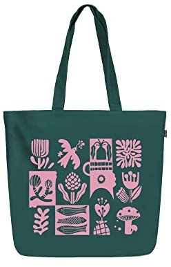 Ecoright Umhängetasche Canvas Shopper Tasche Lässig Handtasche Groß Schultertasche mit Innentasche für Schule arbeitstasche damen tasche