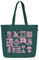 Ecoright grandi borse in tela da donna, con tasca interna, borsa riutilizzabile con cerniera per scuola, lavoro, shopping, spiaggia