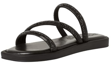 Tamaris Damen Mules Pantoletten Textil Keilabsatz Sommer; BLACK/schwarz; 38 EU