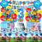 Kit Anniversaire Pat Dog 3 Ans - 91 Pcs Décoration Patrouille - Assiette, Ballon, Deco Gâteau, Serviette, Vaisselle