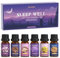 SALKING Sleep Essential Oils Set, Pure and Natural Essential Oils, Diffuser Oil Gift Set for Candle Making Scents 6 x 10 ML - Lavender, Vetiver, Sandalwood, Valerian, Helichrysum, Benzoin