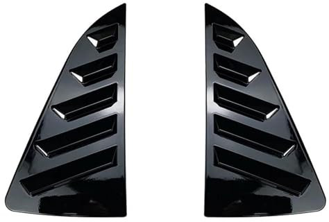 Heckspoiler Für VW Für Polo MK4 9N MK5 6R 6C Für Polo MK6 Hinten Dreieck Fenster Sonnenschirm Seite Fenster Spoiler Abdeckung Trim Seitenspoiler Spoilerlippe (Color : Gloss Black MK5)