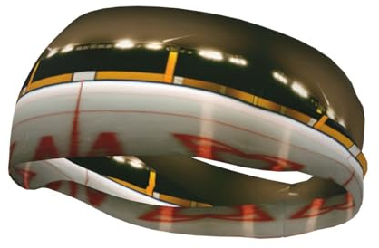 Hockeyschläger bedruckte Junk-Banda-Stirnbänder – leichte und atmungsaktive Sport-Stirnbänder zum Laufen – ideal für langes Haar