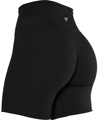 TomTiger Yoga-Shorts für Damen, Bauchkontrolle, hohe Taille, Biker-Shorts, Training, hebt den Po, Strumpfhose, kurze Hose für Damen, X-Klein