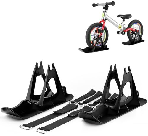 Snow Bike Sled, 1pair Winter Balance Bike Snow Sled, Scooter Snow Sledge Ski Sled, Skate Accessoires Für Winter Im Freien, Um Das Fahrrad In Ski Zu Verwandeln