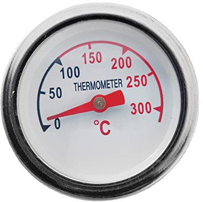 Fcnjsao Grill-Thermometer, Ofen, Grill, Holzkohlegrill, Thermometer, Messgerät, Küche, Grillzubehör, Metall
