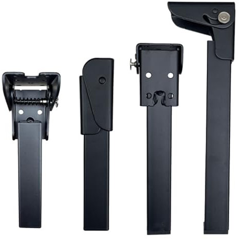 Lot de 4 charnières autobloquantes noires pour table basse, meuble TV, ordinateur portable, angle de 90°