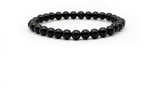 Onyx Armband 6mm Gleichlaufend – Handgefertigter Onyx Schmuck aus Onyx Edelstein – Onyx Stein echt - Unikat aus Deutschland