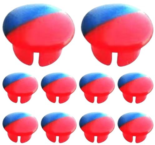 Veesper 10Pcs Faucet Index Buttons, Hot and Cold Sink Tap Indicators, Replacement Faucet Knob Covers for Kitchen Bathroom Basin Mixer Handle Repair