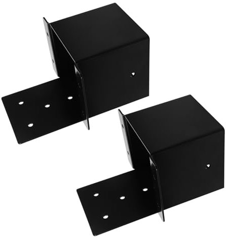 Abaodam 2pcs Pergola Brackets Xin Post Base Brackets for Deck Railing Connectors Diy Pergola Kit Post Anchor Connector Wall Mounted