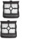 Lot de 2 filtres HEPA X-Clean 10 pour aspirateurs humides et secs, système de filtration professionnel avec cadre en ABS, accessoires de nettoyage ménagers
