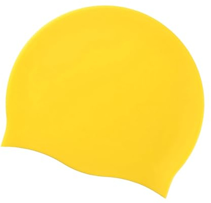 CQEAZ Gorro de natación de silicona para adultos, impermeable, unisex, antideslizante, para piscina de pelo largo y corto