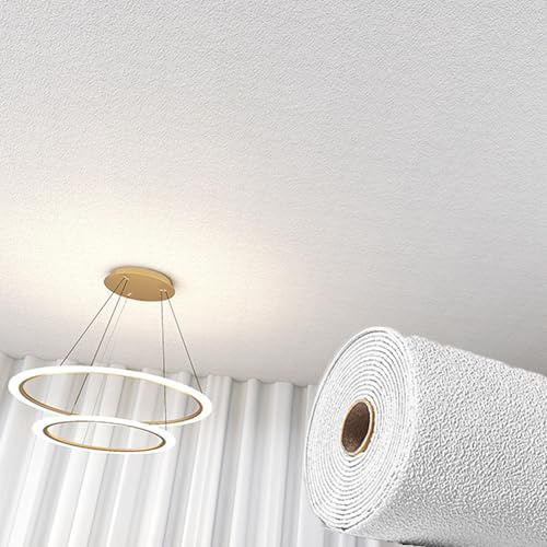 Unikicool Piastrelle del Soffitto, PVC Decorativo, Schiuma di PVC, 2 mm, Stacca e Attacca, per Camera da Letto, Soggiorno
