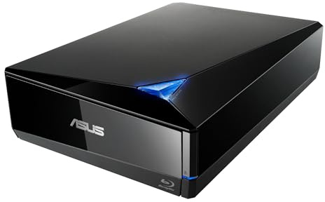 ASUS Powerful Blu-ray Drive with 16x Writing Speed and USB 3.0 for Both Mac/PC Optical Drive BW-16D1X-U/BLK/G/AS/P2G