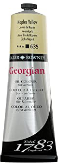 Daler Rowney Georgian - Pintura al óleo - magníficos colores - 225 ml - Amarillo de Nápoles