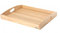 Continenta Tablett aus Gummibaumholz, Frühstückstablett, Holz-Serviertablett, Servierbrett, rechteckig, Größe: 50 x 39 x 5 cm