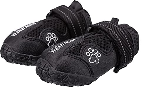 TRIXIE rutschfeste Hundeschuhe Pfotenschutz Walker Active, L–XL, 2 St., schwarz- 19466