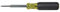 Klein Tools 32560 Multi-Bit Screwdriver/Nut Driver, Extended Reach 6-in-1 Tool with Phillips, Slotted and Square Bits and Nut Drivers