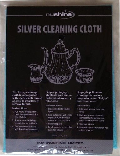 Nushine Silver cleaning cloth - Imprägniertes Putztuch für Silber (11.5 x 16.5cm)