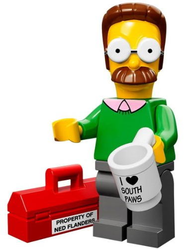 LEGO 71005 - Minifigur Ned Flanders aus der Sammelfiguren-Serie The Simpsons