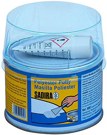 Sadira – Mastic polyester avec catalyseur, 250 g