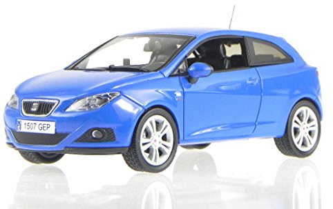 nn Seat Ibiza SC 3-Türer 2008 blau Modellauto 1:43