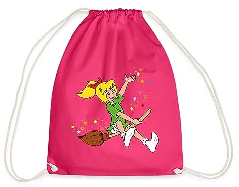 Spreadshirt Bibi Blocksberg Fliegt Auf Kartoffelbrei Turnbeutel, One size, Fuchsia