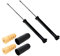 BESTPRICE 2x Gasdruck Stoßdämpfer hinten Federbein inkl Staubschutzsatz Staubschutzkappen, Kompatibel mit A udi A6 C5,SKODA SUPERB 1 (3U4) VW PASSAT B5 (3B2) (3B5) PASSAT B5.5 (3B3)(3B6)