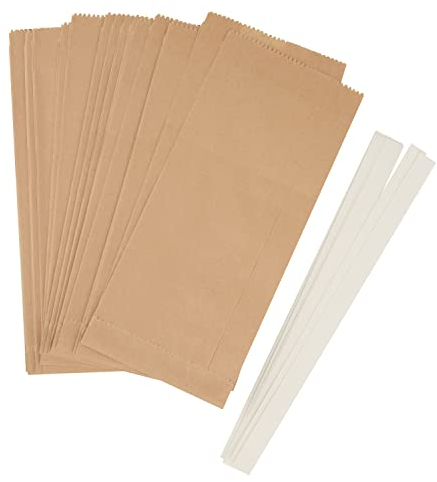 Papiertüten Sterne-Set groß Braun Papiersterne Sterne Fensterdeko