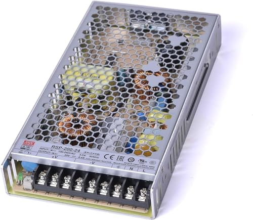 Meanwell RSP-200-24, Netzteil 200 W 24 V, Konstantspannung, nicht wasserdicht IP20, Transformator von AC 220 V auf DC 24 V, kompatibel mit LED-Streifen