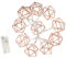 LED-Lichterkette mit geometrischem Boho-Motiv, für Zuhause, Schlafzimmer, Hochzeit, Party, Innenbereich, Terrasse, Rose Gold, 1.5M 10LED
