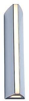 LED Außenwandleuchte Leo, längliche Wandlampe aus Chrom, moderne Außenleuchte mit Up & Down Lichteffekt,14 Watt, 3000 Kelvin, 870 Lumen, wettfeste Außenlampe …