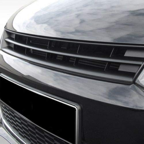 Kühlergrill Sportgrill Front Grill Stoßstange Schwarz für Polo 6R ab 2009-