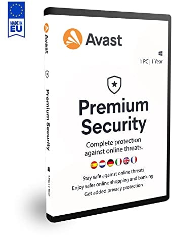 Avast Premium Security 2025 - Antivirenschutz für Windows, Für 1 PC ,1 Jahr