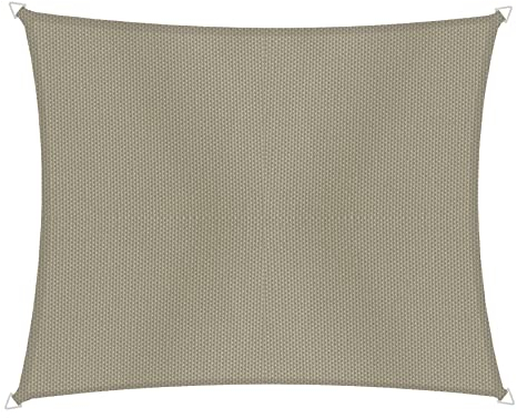Windhager Cannes 10741 Voile d'ombrage rectangulaire 2 x 3 m Protection Solaire pour Jardin et terrasse Résistant aux UV et aux intempéries Taupe
