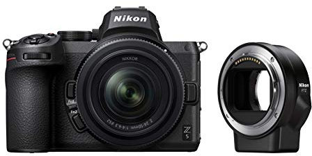 Nikon Z5 + Z 24-50 + FTZ + Lexar SD 64 GB 667x Pro Fotocamera Mirrorless, CMOS FX 24.3 MP, Full Frame, Mirino Quad-VGA EVF, LCD 3.2 Touch, Wi-Fi, Bluetooth, 4K, Nero, [Nital Card: 4 Anni di Garanzia]