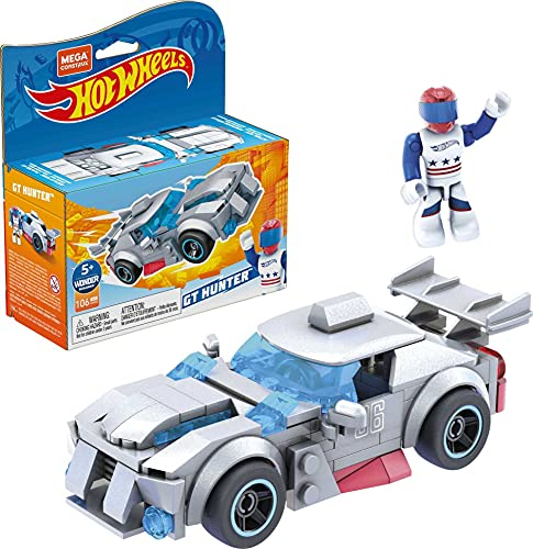 MEGA GVM32 - MEGA Construx + Hot Wheels GT Hunter Fahrzeug zum zusammenbauen, Spielzeug Bauset, für Kinder ab 5 Jahren