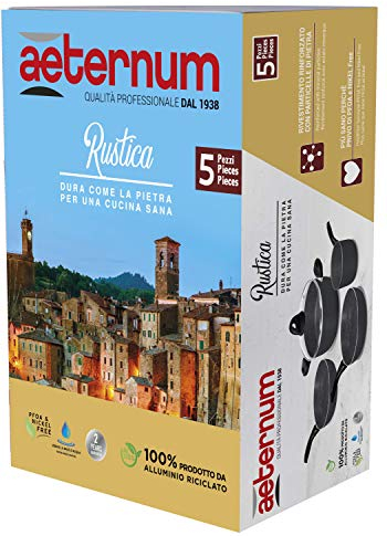 AETERNUM Set. 10 PZ. Rustica, Alluminio, BlackOne, cm