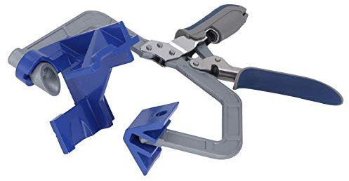 Naroote Woodworking 90 Degree Right Angle Clamp, Corner Clamp, Blue, Adjustable, 1.25 Inch Depth