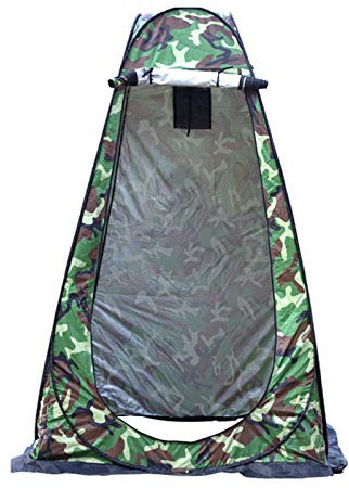 Yusheng Tienda de campaña para ducha portátil para exteriores, con aseo exterior, vestuario, protección contra el sol y la lluvia, con bolsa de transporte, para camping, senderismo, playa (naranja)